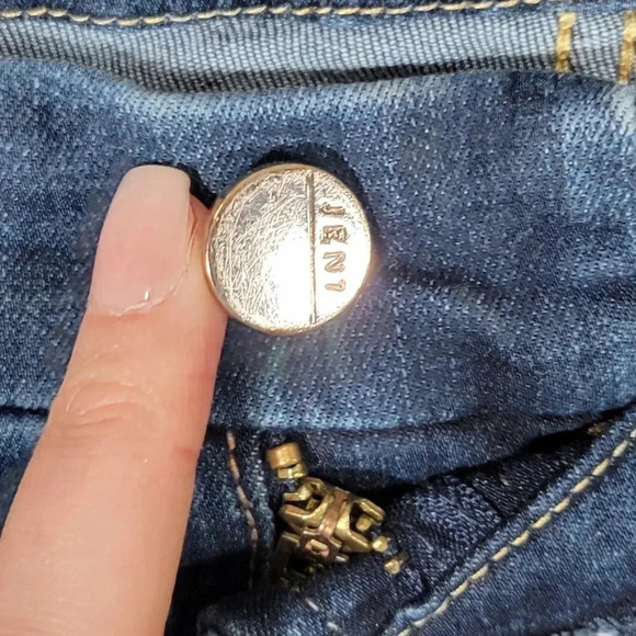 Jen7 Womens 10 Stretch Skinny Jeans Dark Wash‎ High Rise Casual Denim Daily - Picture 2 of 6